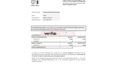 Switzerland tax return Template in Word And PDF Format