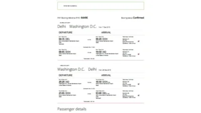 Qatar Airways Flight Confirmation Template