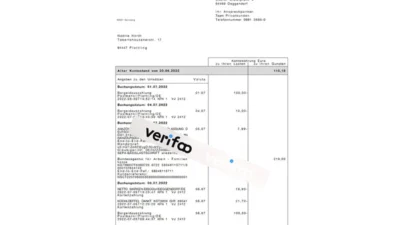 Germany Commerzbank statement Template