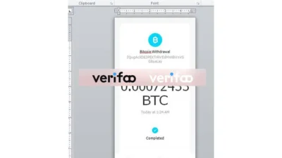 Cash app Bitcoin Withdrawal screen template