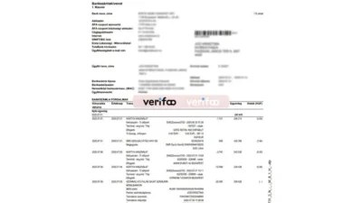 Hungary ERSTE Bank Statement Template (2024)
