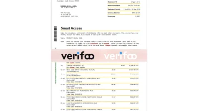 Commonwealth bank statement word template