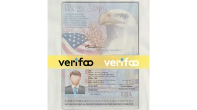 USA Passport PSD Template Free download