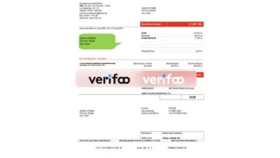 Sweden Mjölby Kraftnät AB Electricity Bill Template in word and pdf format