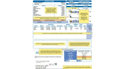 USA City of Rocky Mount Utility Bill Template in word and pdf format