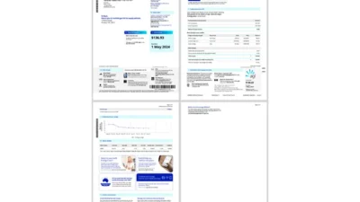 Australia AGL Editable Electricity Bill Template in Word and PDF formats 4 page