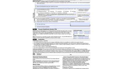 W-9 Tax Form Template Free Download