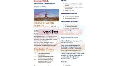 France Work Permit Template – A Customizable Guide in PDF and Word Format