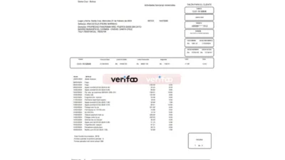 Bolivia Banco Ganadero Credit Card Statement Word And PDF Template (2 Pages)