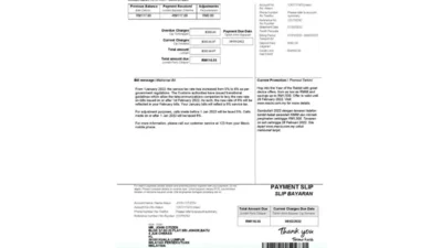 Malaysia Maxis Bank Statement Word And PDF Template (5 Pages)