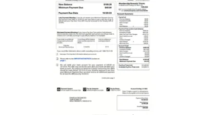 American Express Green card Statement Template in Word and PDF Format