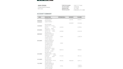 Sierra Leone National Development Bank Statement Word And PDF Template