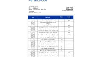 Timor Leste BNCTL bank Statement Template