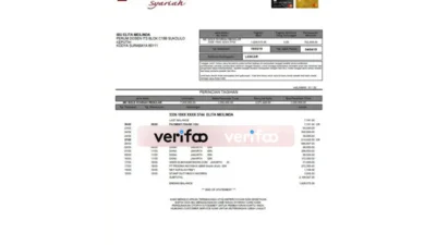 Indonesia CIBIM Niaga Credit Card Statement Template
