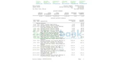 belizebank statement Word And Pdf Template