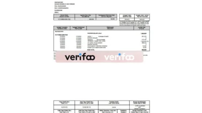 Indonesia Mandiri Credit Card Statement Template in Word and PDF Format