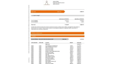 Spain ING Direct Bank Statement Word And PDF Template (3 Pages)