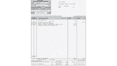 Marocco CIH bank statement Template in word And PDF format(version2)