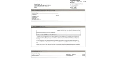 Citi Bank Statement Word And Pdf Template 2024