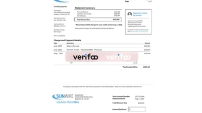 Canada Sunwire Statement template