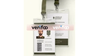 Military ID Card PSD template