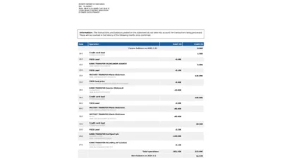 France SOGEXIA Bank Statement Template in word And PDF format