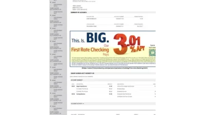 Kenya first community Bank Statement And Loans Template