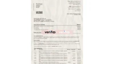 UK Santander Statement PSD Template