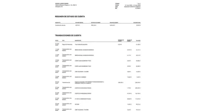 Germany Trade Republic Bank Statement Word And PDF Template (3 Pages)