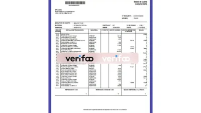 Estado de Cuenta Banco de Chile (EJECUTIVO DE CUENTA) in PDF Format
