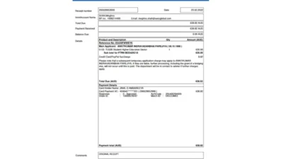 Australian Tax invoice Template