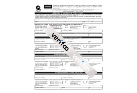 Arizona Car Title Template in Word And PDF format