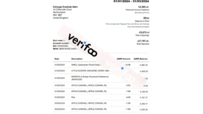 Monzo Bank Statement Word And PDF template (version2024)