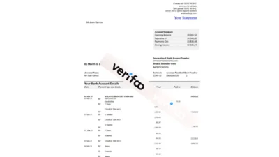 Peru Banco de Credito del Peru (BCP) bank statement easy to fill template in Excel and PDF format