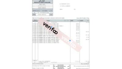 Morocco CIH Bank Statement Template Download