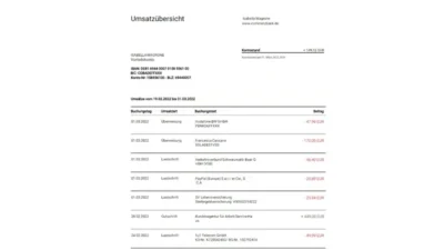Germany Commerzbank statement template v3
