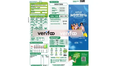 Colombia Manizales Invoice Template in Word And PDF Format