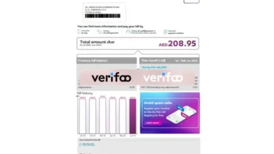 Wireless bill Utility Bill Template in word and pdf format