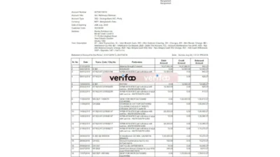 Bank asia statement template