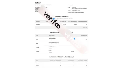 indonesia seabank Statement Word And Pdf Template