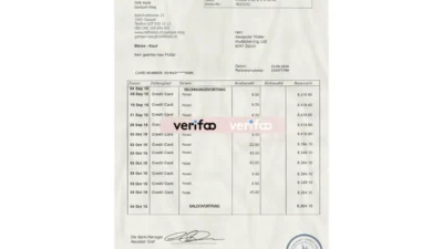 Switzerland Credit Suisse Statement Template