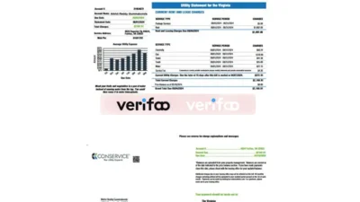 Virginia Constellation & Dominion Energy Utility Bill template (2026)