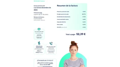 Spain Lucera Energy Utility Bill Word And PDF Template (4 Pages)