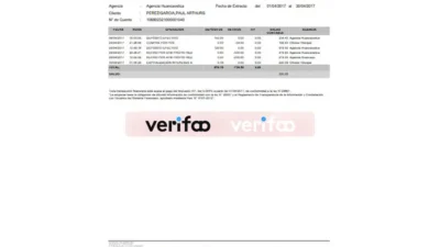 Peru Caja Municipal Cusco Bank Statement Template in word and pdf format