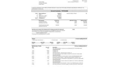 USA Fifth Third Bank Statement Template