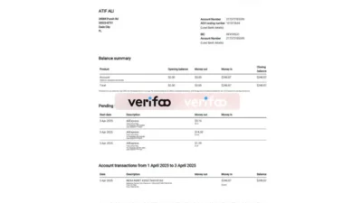 United States Revolut USD Statement Template in word and pdf format