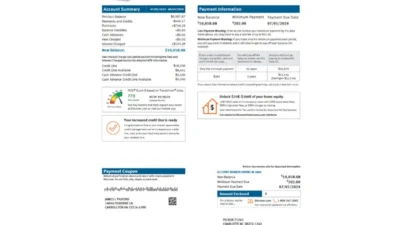 United States Discover Bank Statement Template in Word and PDF Format