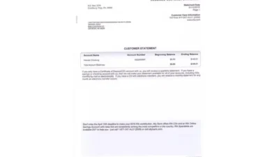 Ally Bank Statement word Template