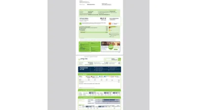 Italy Sorgenia Electricity Bill Template in word and pdf format