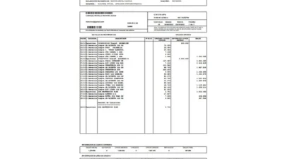 Chile Banco Santander Bank Statement Template in word and pdf format